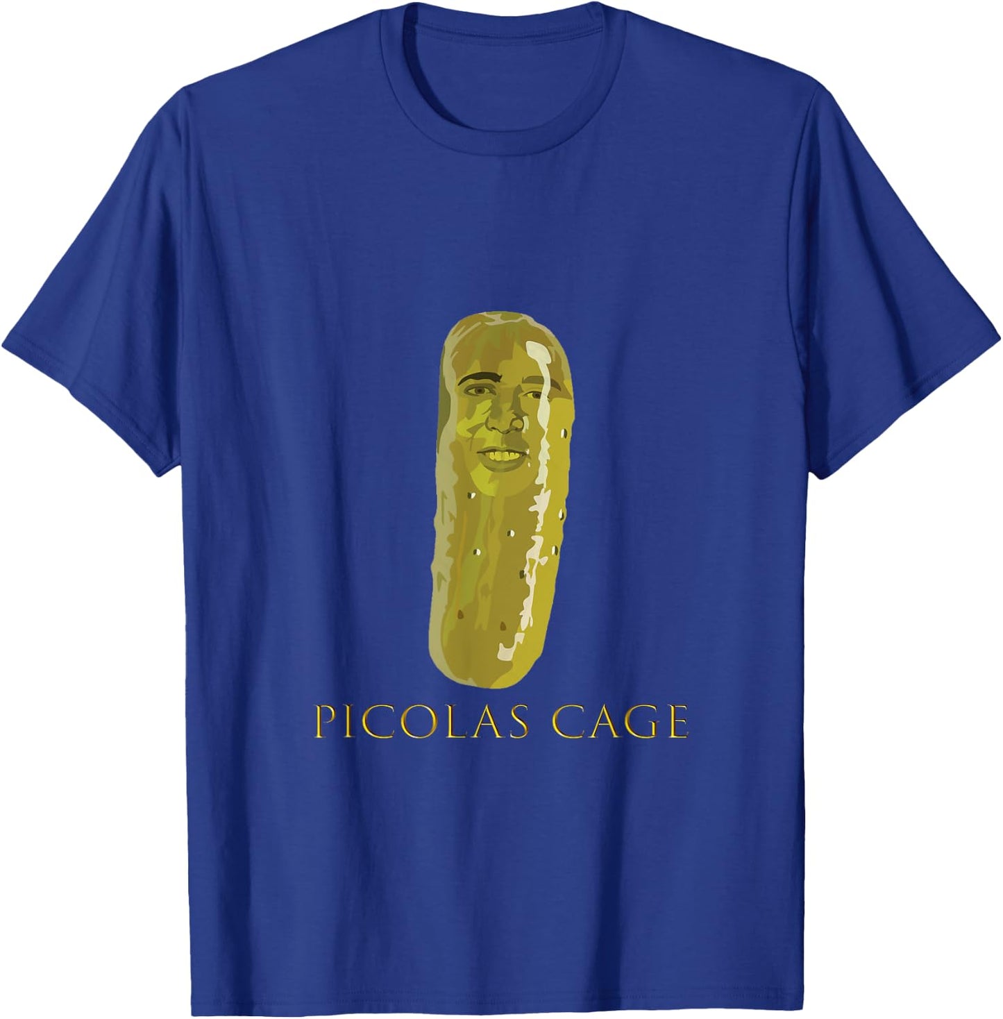 Picolas Cage Funny T-Shirt - T-Shirt | Royal