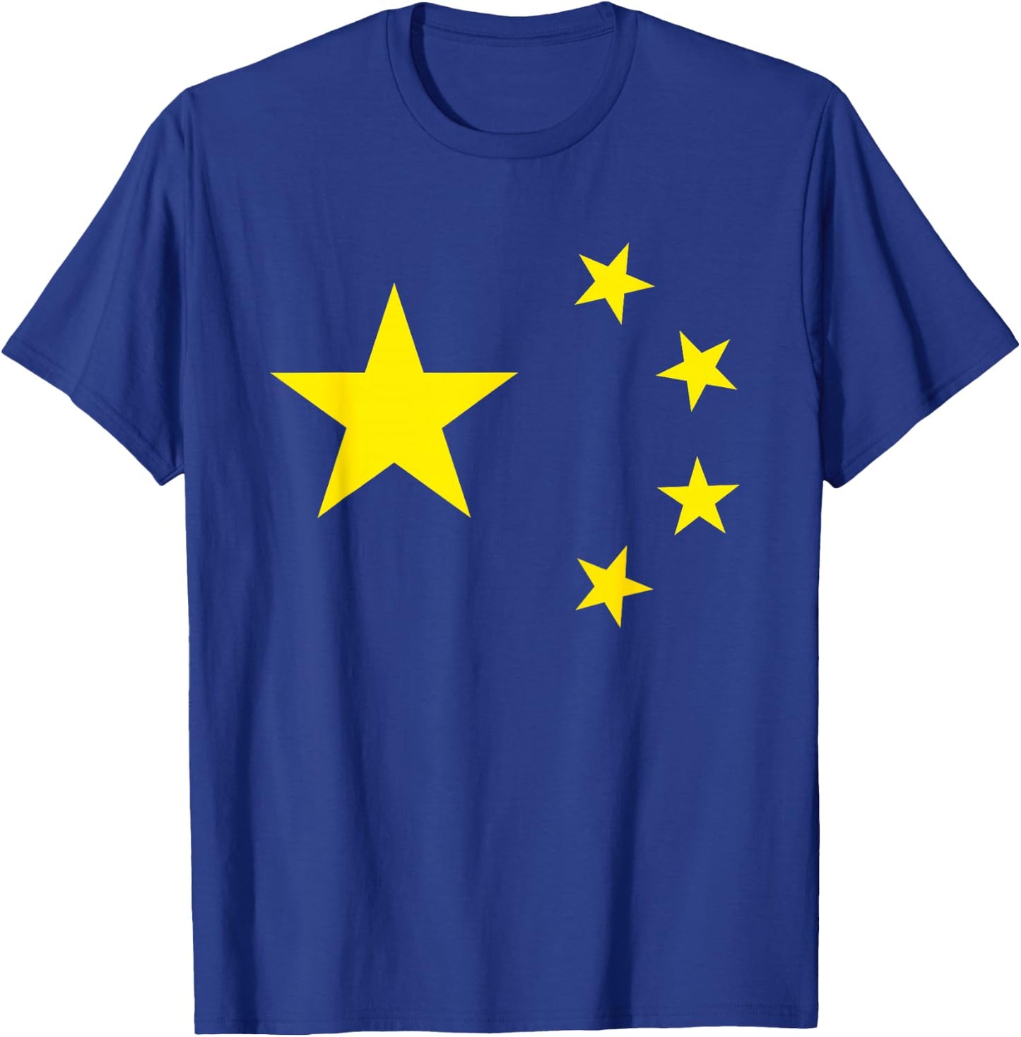 Chinese Flag China Stars T-Shirt - T-Shirt | Royal