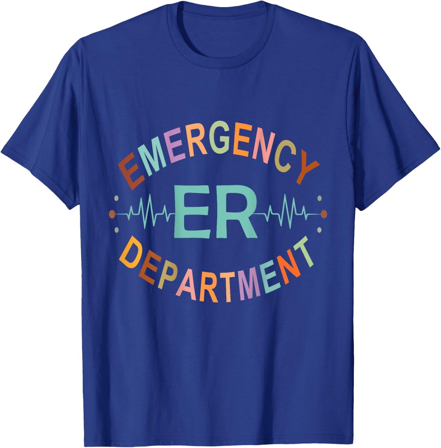 Emergency Department Emergency Room Nurse ER Nurse Back Of T-Shirt - T-Shirt | Royal