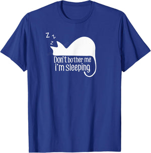 Cute Cat Don't Bother Me I'm Sleeping Gift Cat Lover Women Kids T-Shirt - T-Shirt | Royal