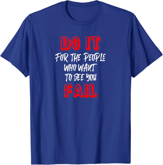 Gym Workout Motivation Fitness Inspirational Gift T-Shirt - T-Shirt | Royal