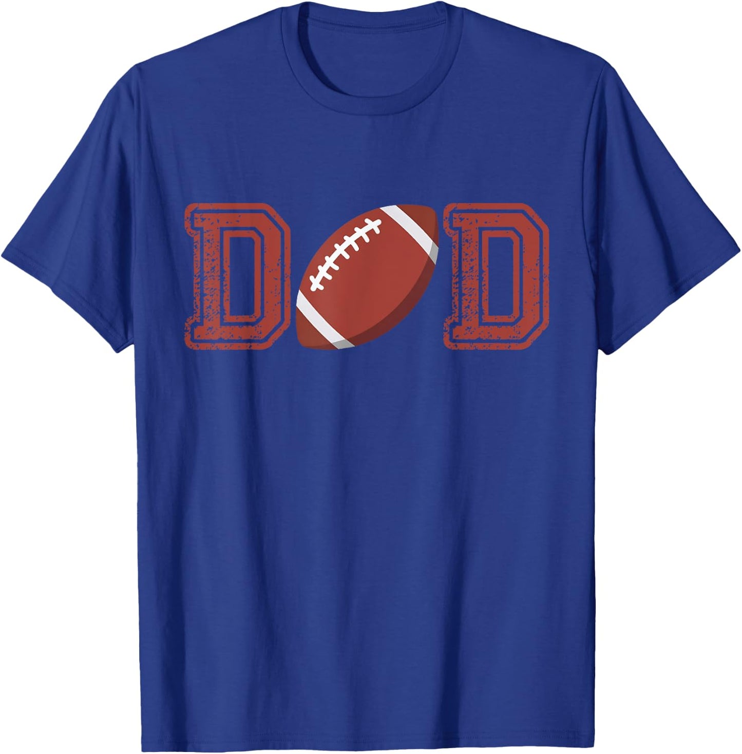 Dad Of The Birthday Boy Football Player Matching Family T-Shirt - T-Shirt | Royal