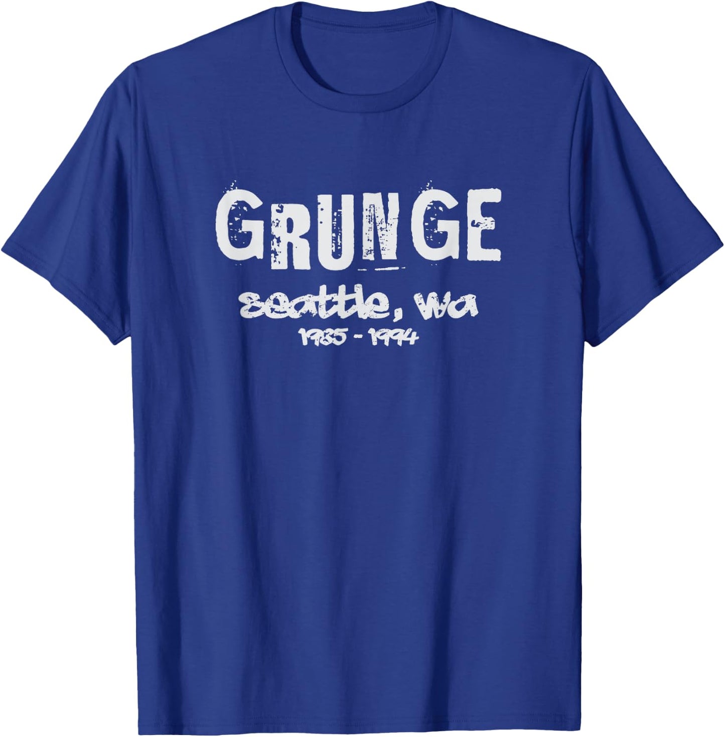 Grunge Seattle Music T-Shirt - T-Shirt | Royal
