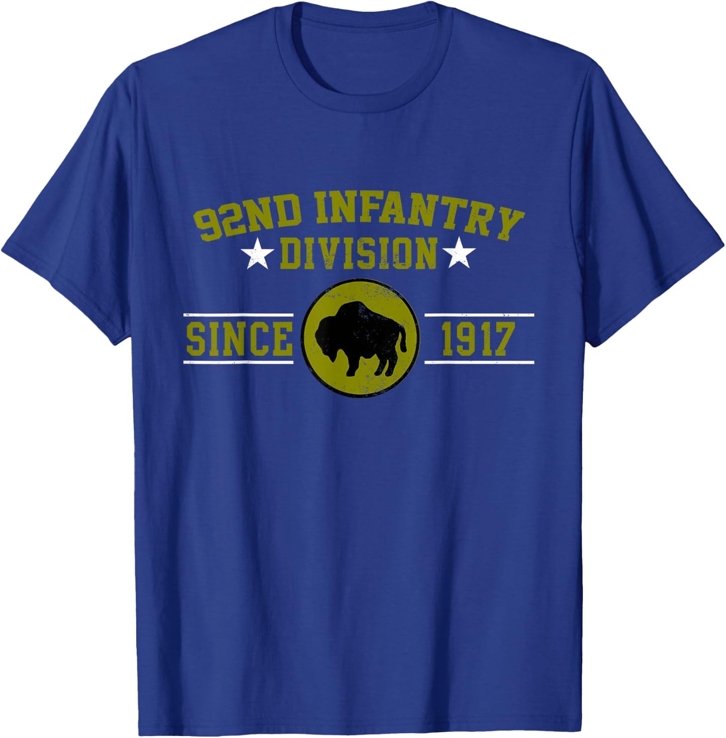 92nd Infantry Division Veteran Military Father Day Christmas T-Shirt - T-Shirt | Royal