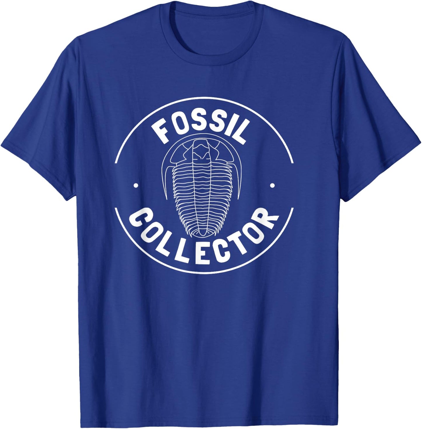 Fossil Collector , Trilobite Shirt, Geology Rockhound T-Shirt - T-Shirt | Royal