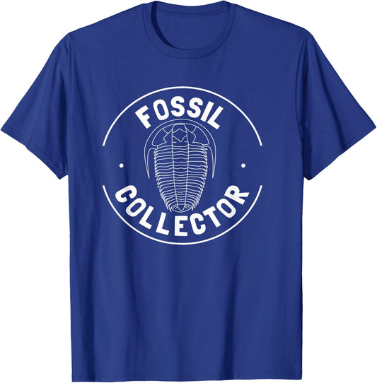 Fossil Collector , Trilobite Shirt, Geology Rockhound T-Shirt - T-Shirt | Royal