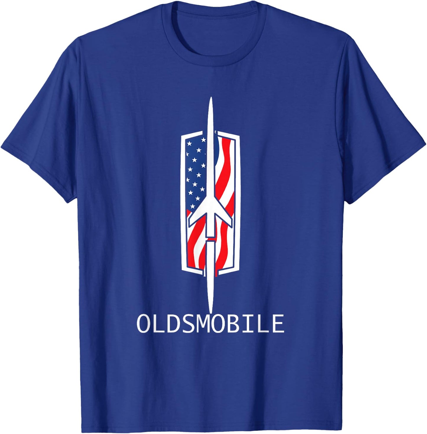 Classic Car Show Vintage Oldsmobile Rocket Logo T-Shirt - T-Shirt | Royal