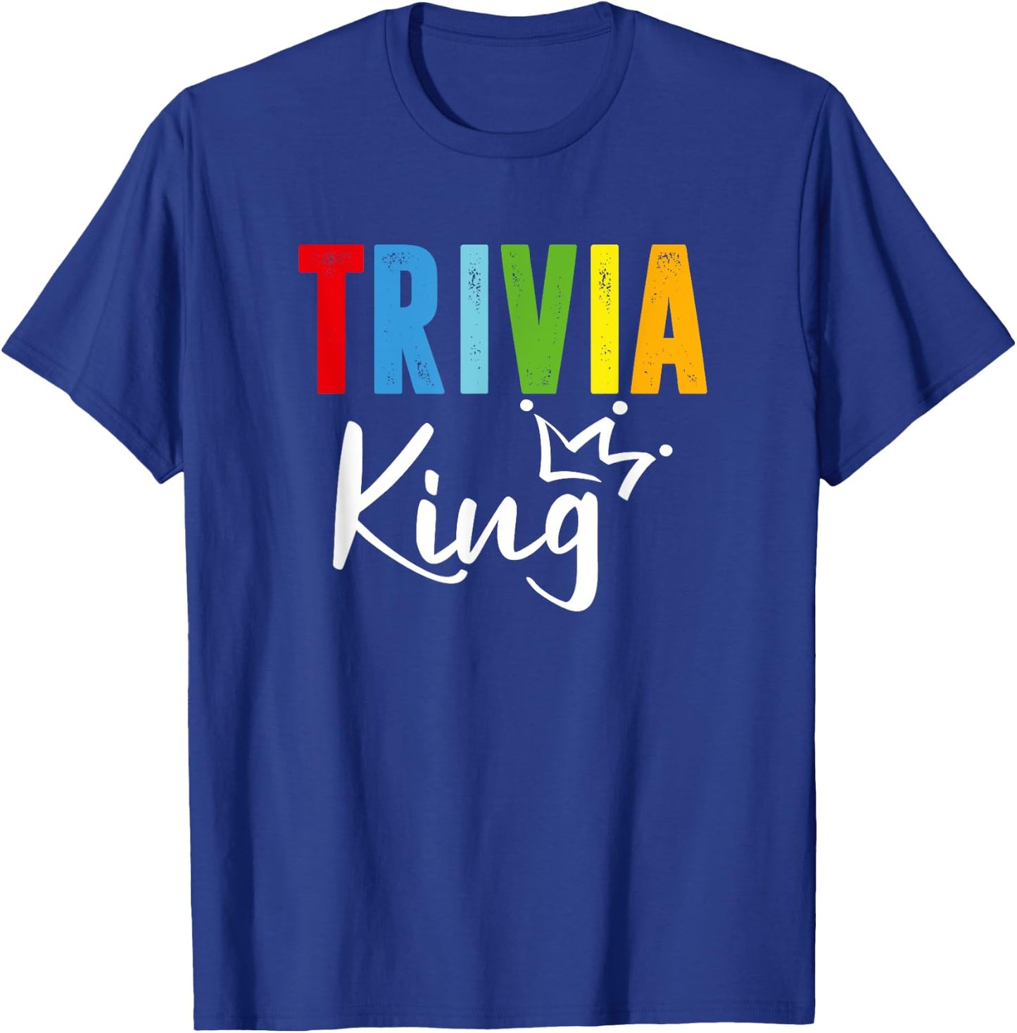 Trivia King, Funny Quiz Master T-Shirt - T-Shirt | Royal