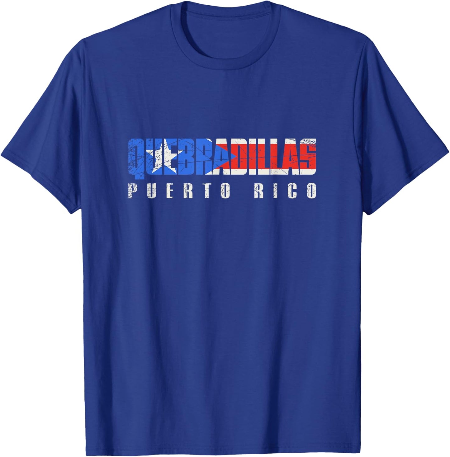 Puerto Rican flag Quebradillas Puerto Rico T-Shirt - T-Shirt | Royal
