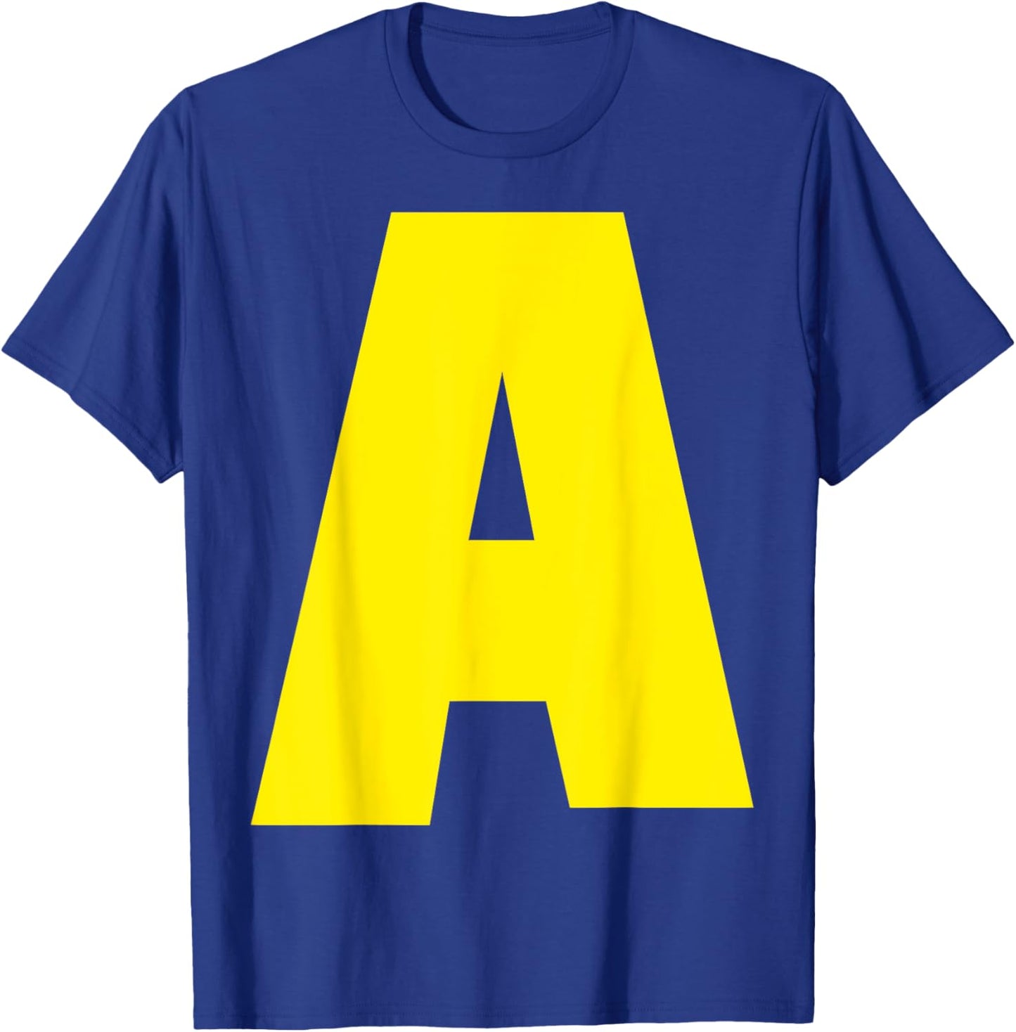 "A" Letter Chipmunk Group Matching Funny Halloween Letter A T-Shirt - T-Shirt | Royal