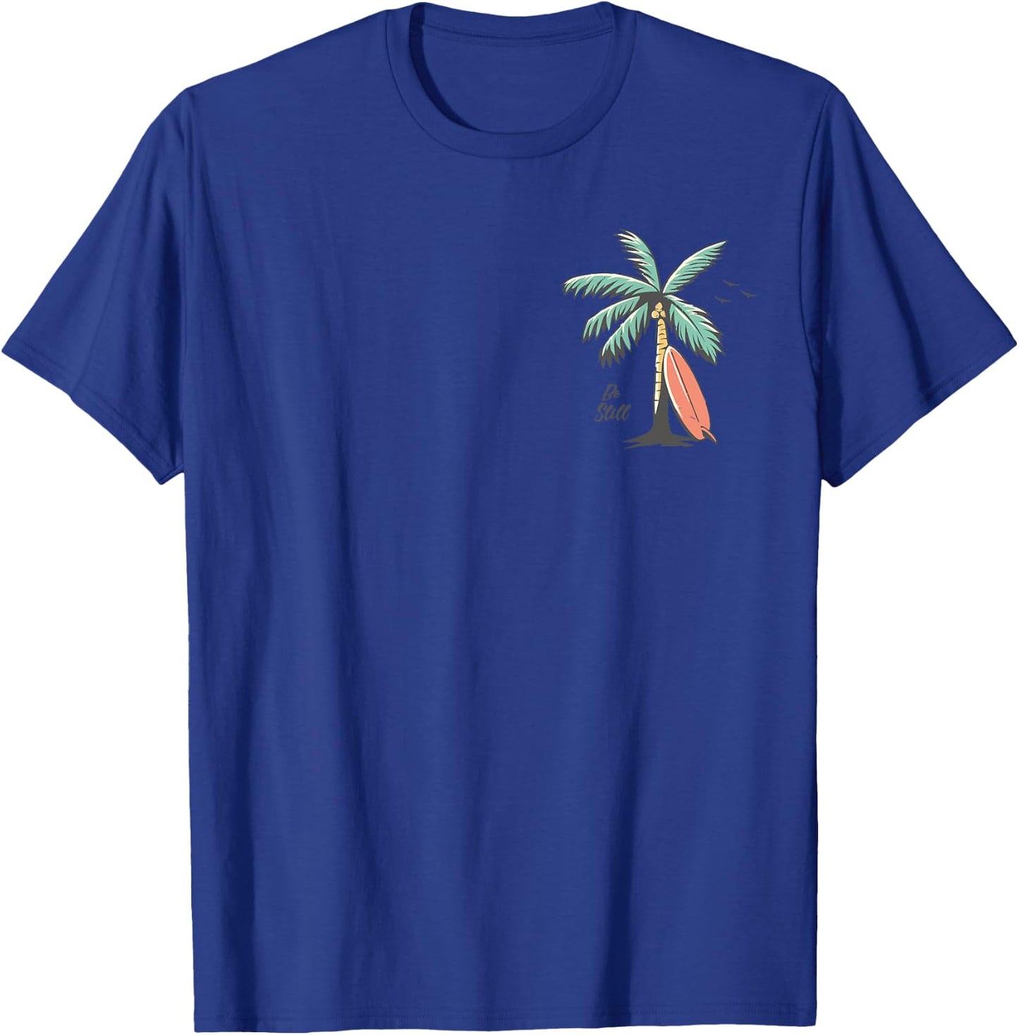 Vintage Ocean Bible Verse Christian Beach Retro Jesus T-Shirt - T-Shirt | Royal