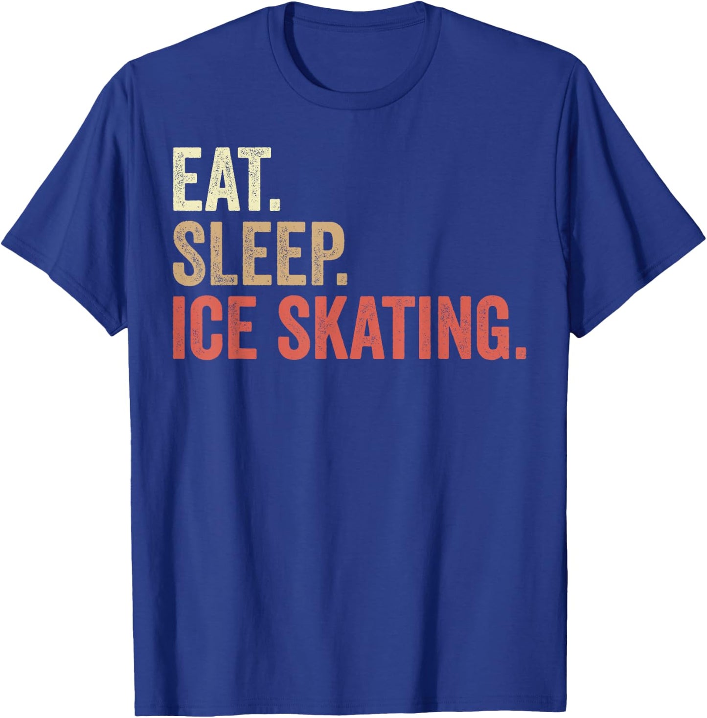 Funny Ice Skating Lovers Men Women Kids Figure Ice Skater T-Shirt - T-Shirt | Royal