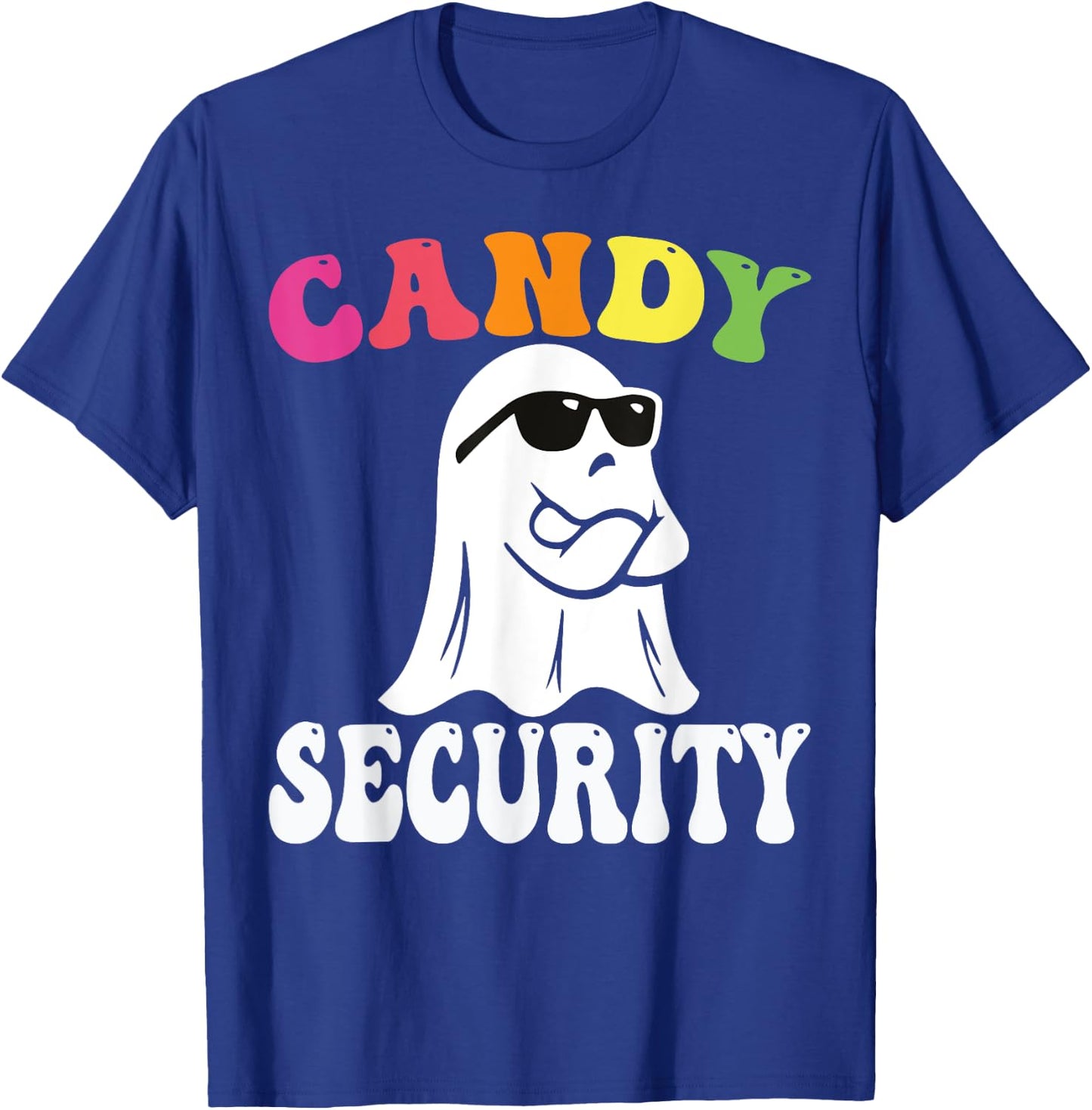Funny Ghost Candy Security Halloween Costume Halloween Candy T-Shirt - T-Shirt | Royal