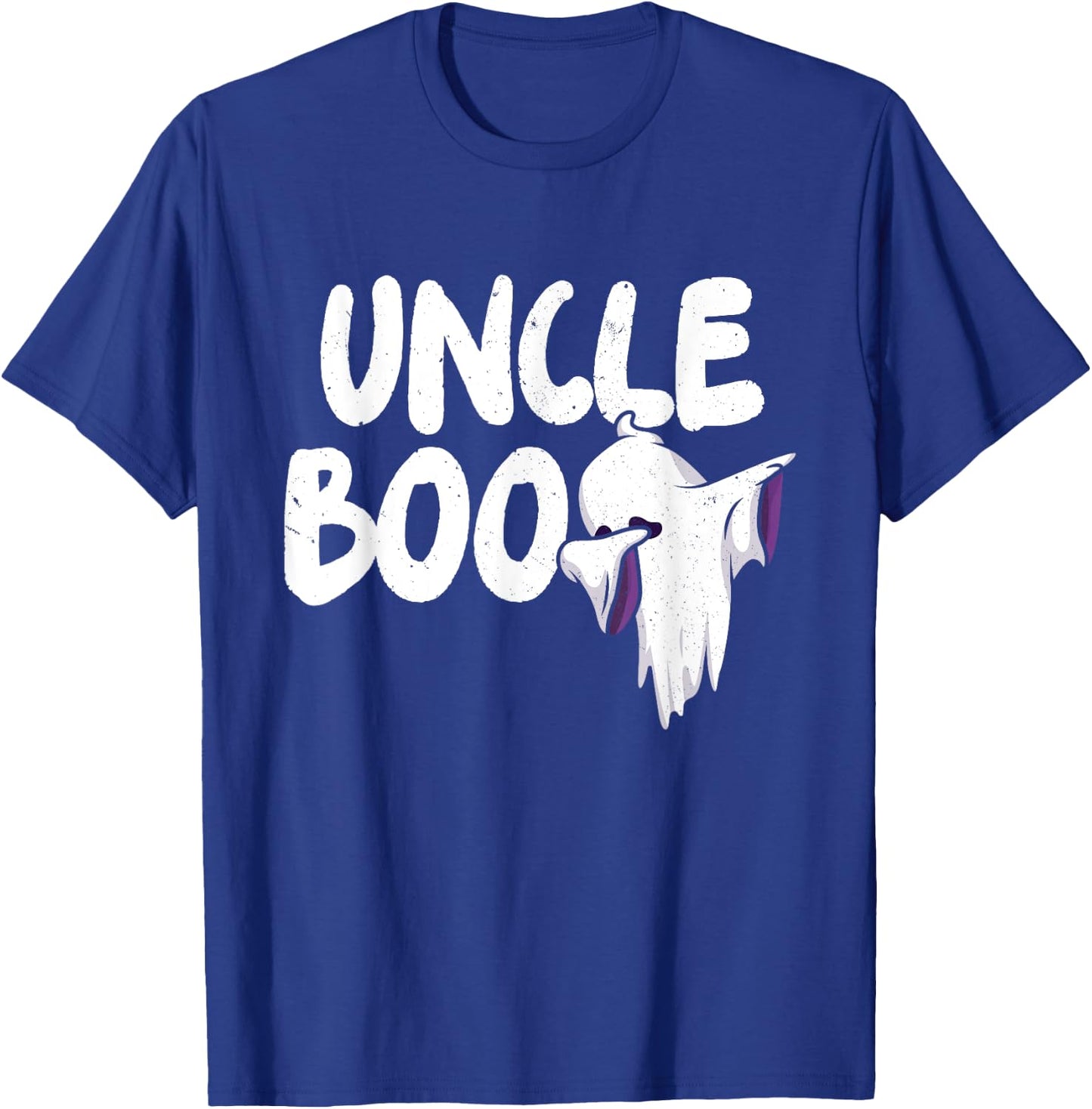 Uncle Boo Ghost Halloween Family Matching Spooky Dad Grandpa T-Shirt - T-Shirt | Royal