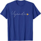 Uganda Love Ugandan Flag and Heart on Uganda T-Shirt - T-Shirt | Royal