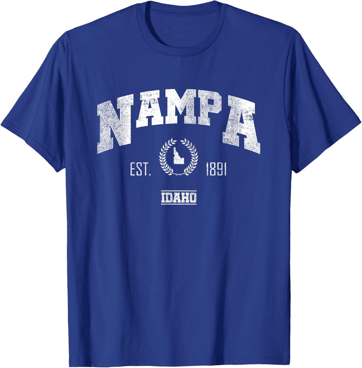Nampa ID | Idaho | Vintage Throwback T-Shirt - T-Shirt | Royal
