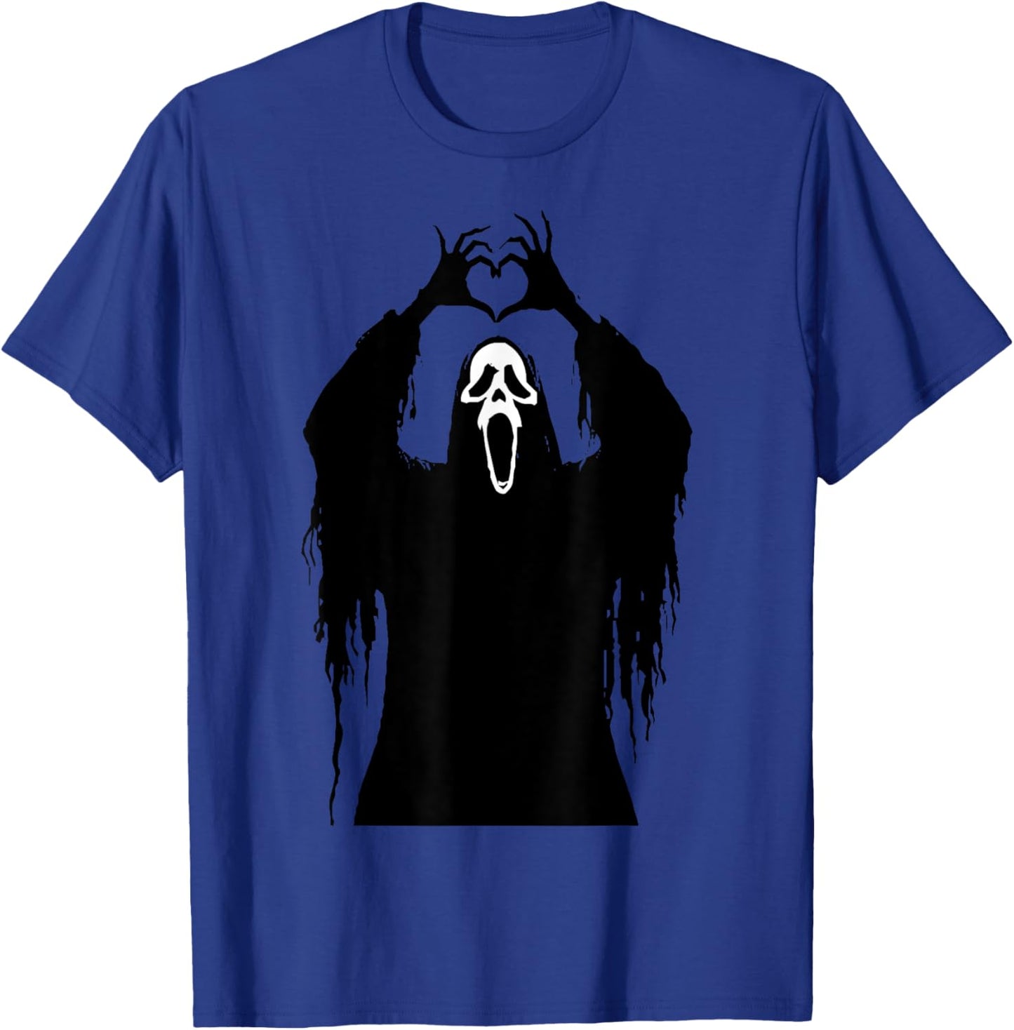 Halloween Scary Face Horror Poster T-Shirt - T-Shirt | Royal