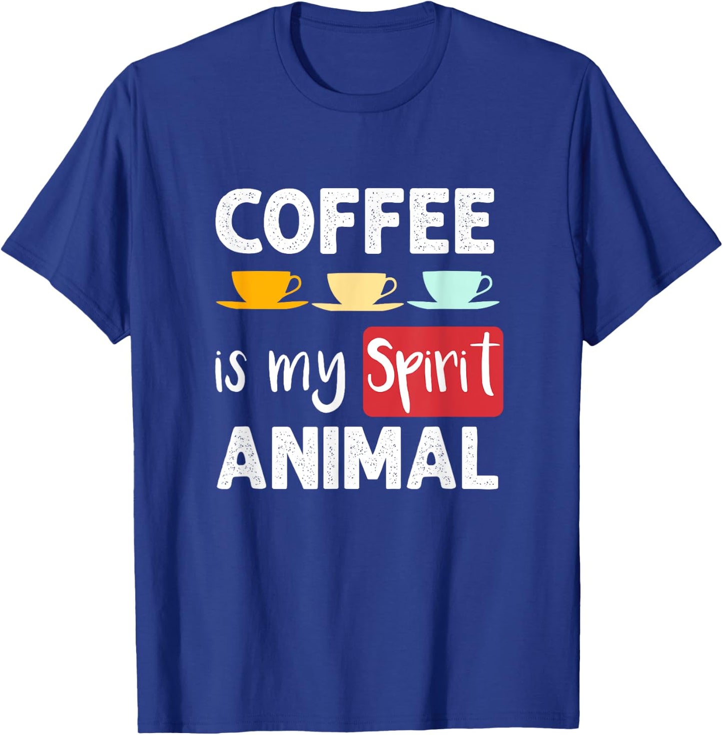 Vintage Coffee is My Spirit Animal T-Shirt - T-Shirt | Royal