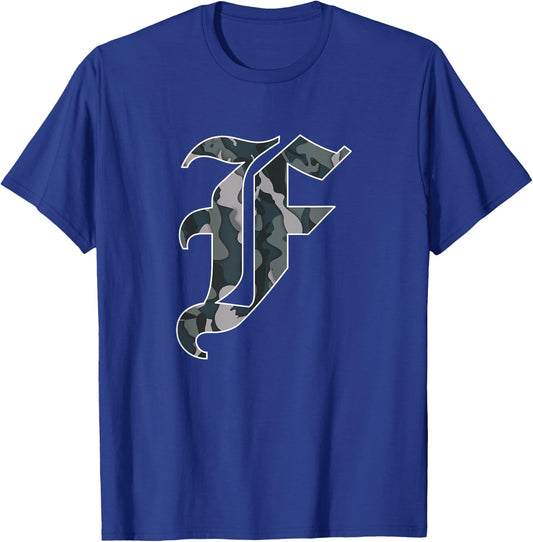Forward Observations Group. Camouflage Logo Fog T-Shirt - T-Shirt | Royal