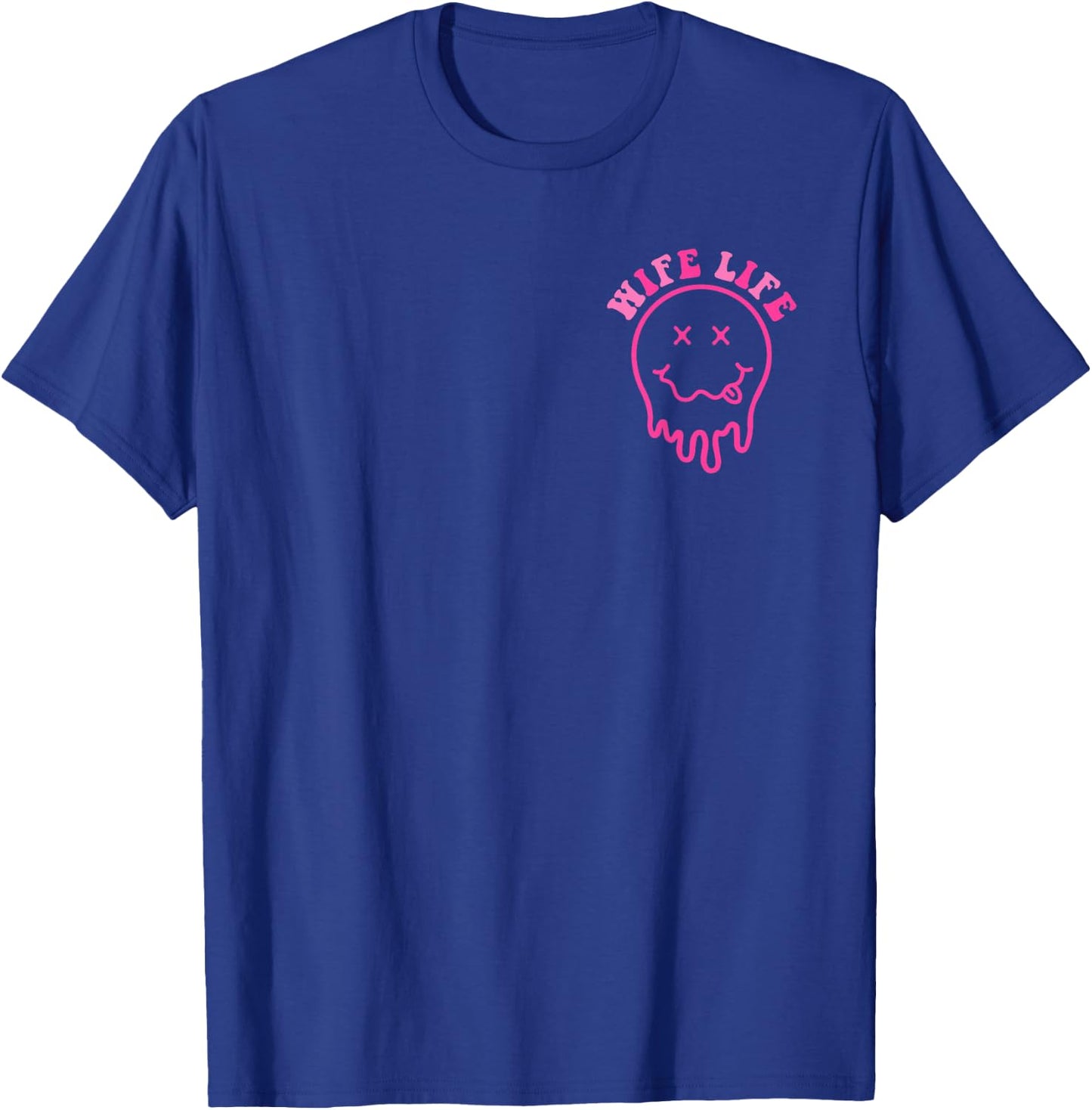 Funny On My Husband's Last Nerve Groovy Wife 2 Sides T-Shirt - T-Shirt | Royal