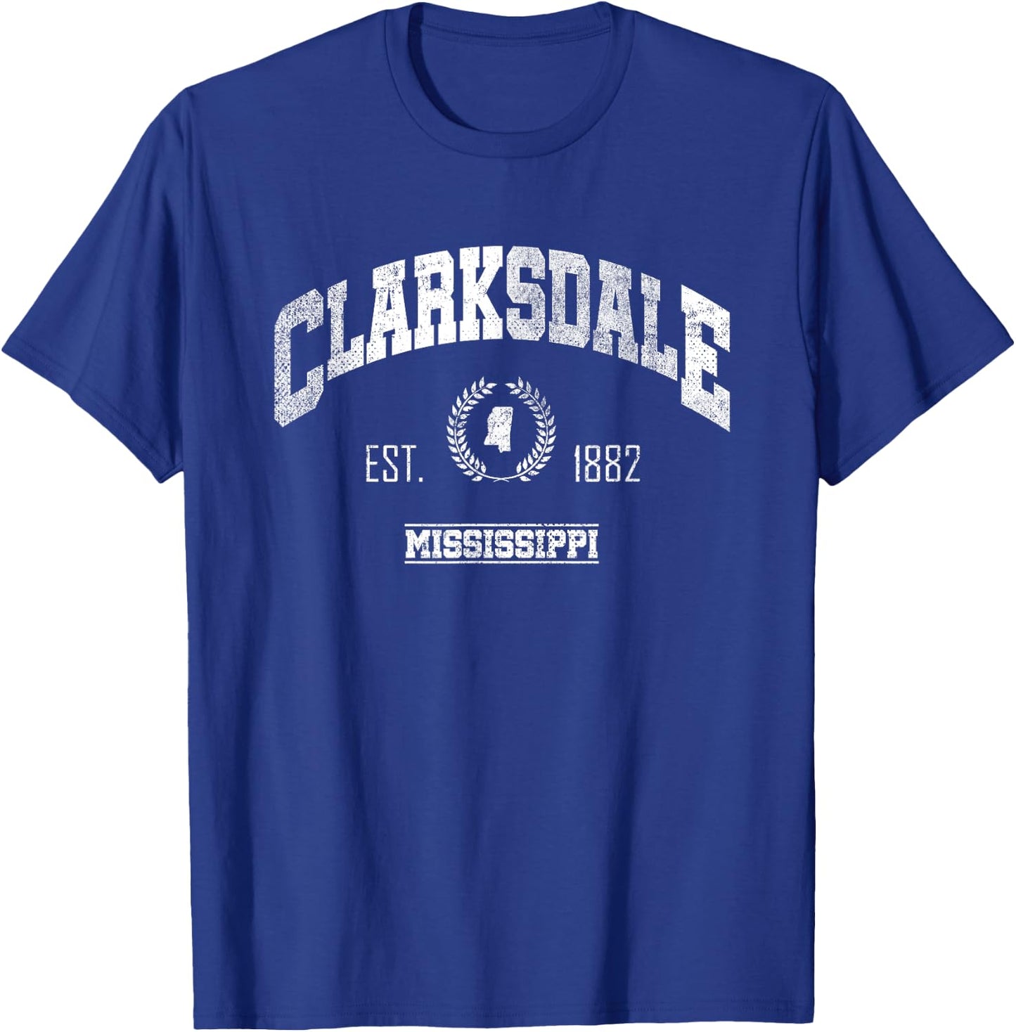 Clarksdale MS | Mississippi | Vintage Throwback T-Shirt - T-Shirt | Royal