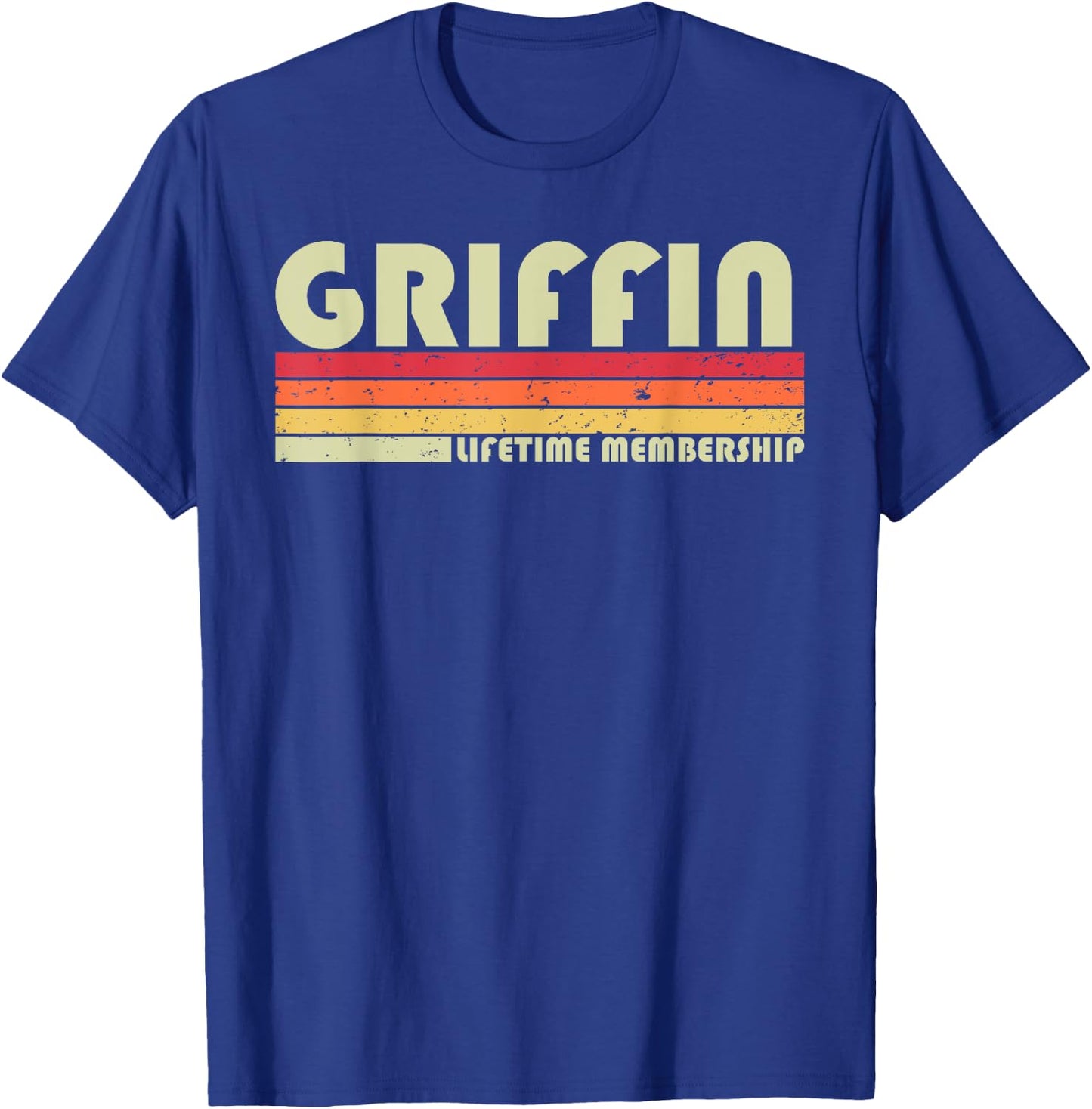 GRIFFIN Surname Funny Retro Vintage 80s 90s Birthday Reunion T-Shirt - T-Shirt | Royal