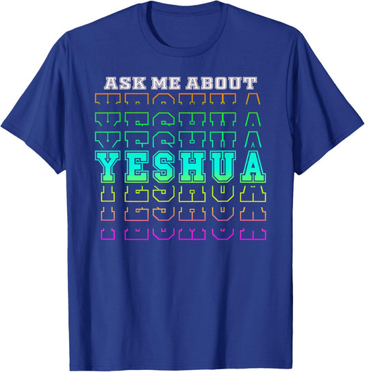 Vintage Messianic Christian | Jesus Hebrew Name Yeshua T-Shirt - T-Shirt | Royal