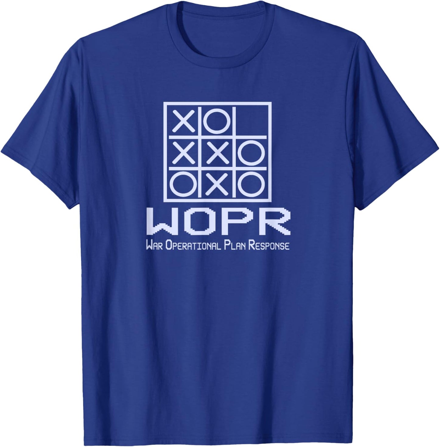 War Games WOPR Tic Tac Toe Classic 80s & Graphic T-Shirt - T-Shirt | Royal