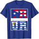 Half Boricua Uruguayan Mixed Heritage Puerto Rico Uruguay T-Shirt - T-Shirt | Royal