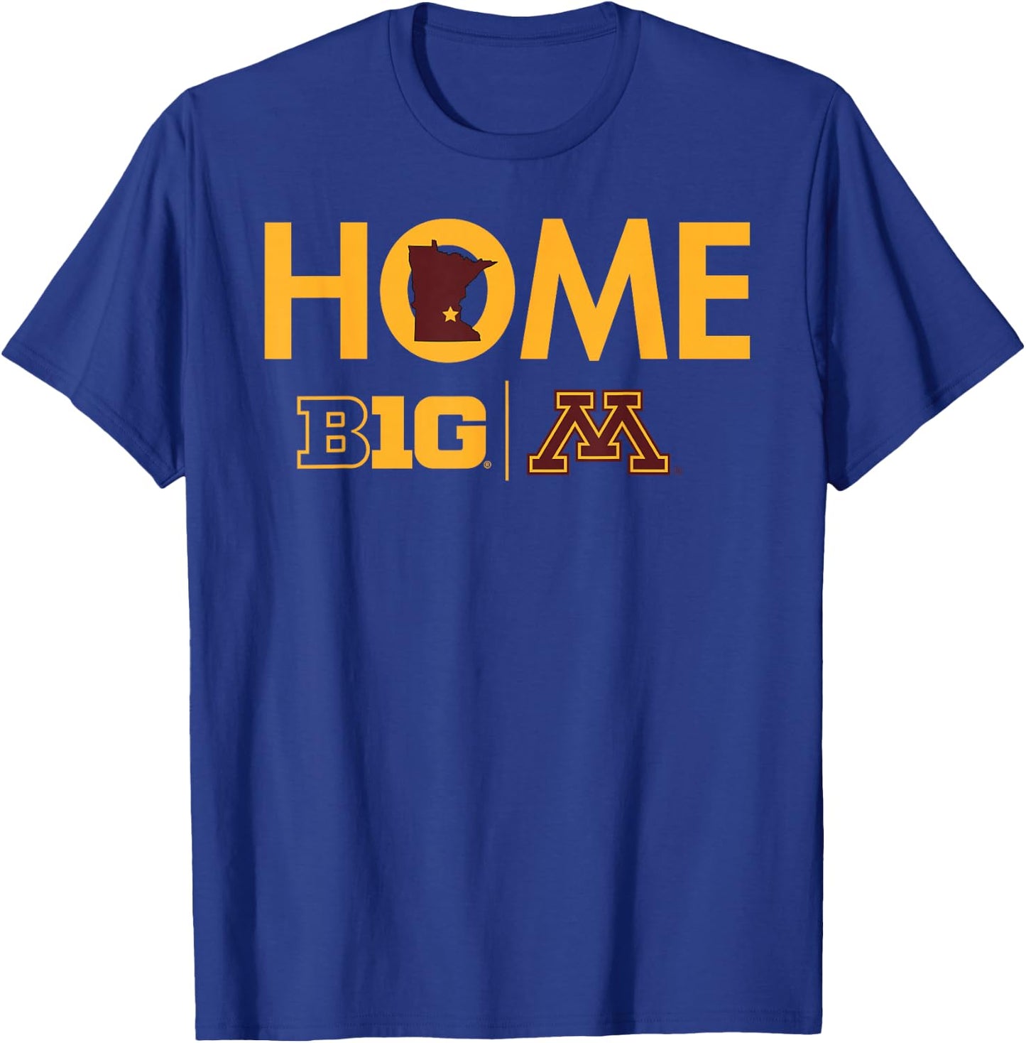 Minnesota Golden Gophers Big 10 Home Logo T-Shirt - T-Shirt | Royal