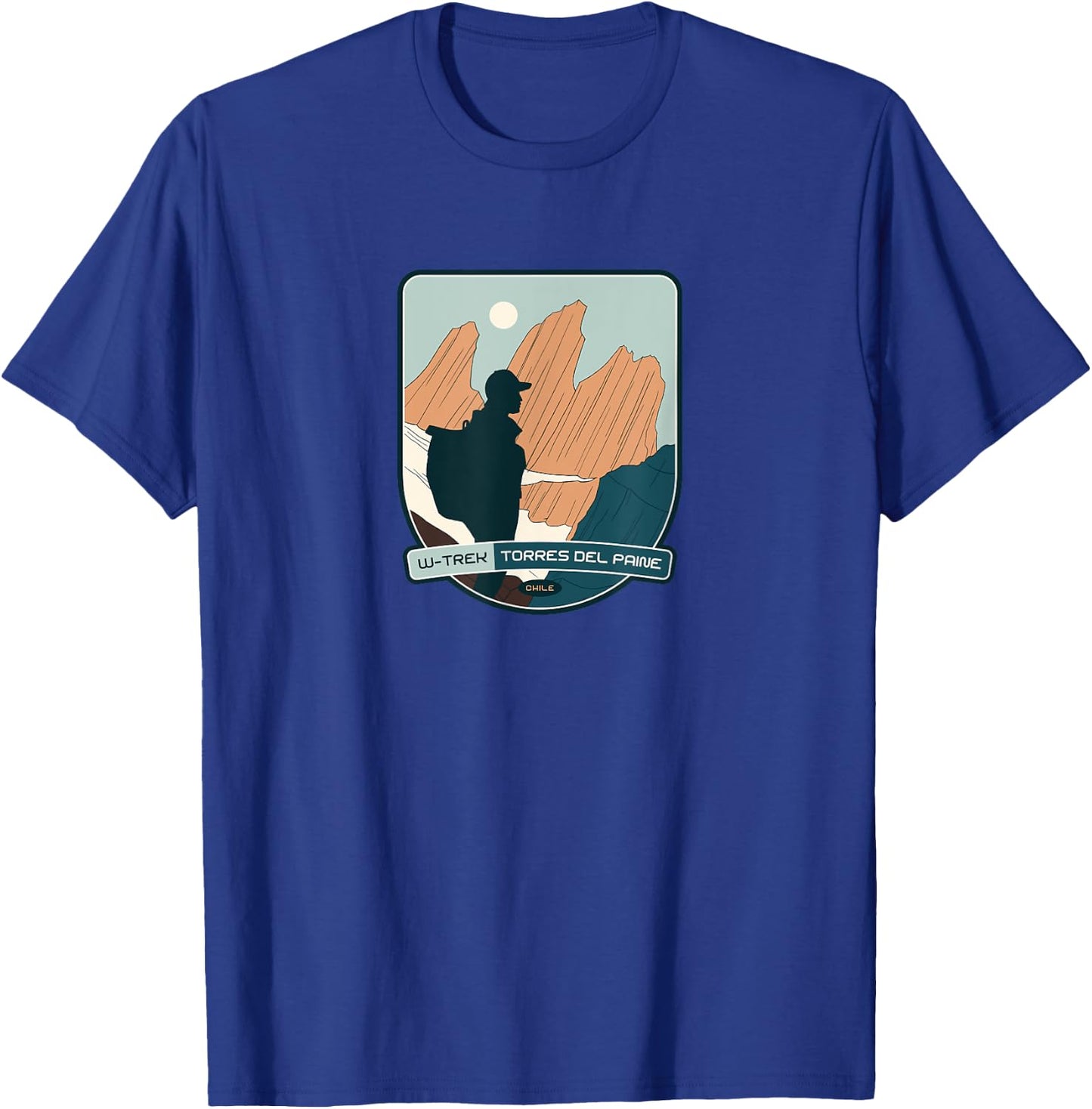 W-Trek – Torres del Paine, Chile hiking T-Shirt - T-Shirt | Royal