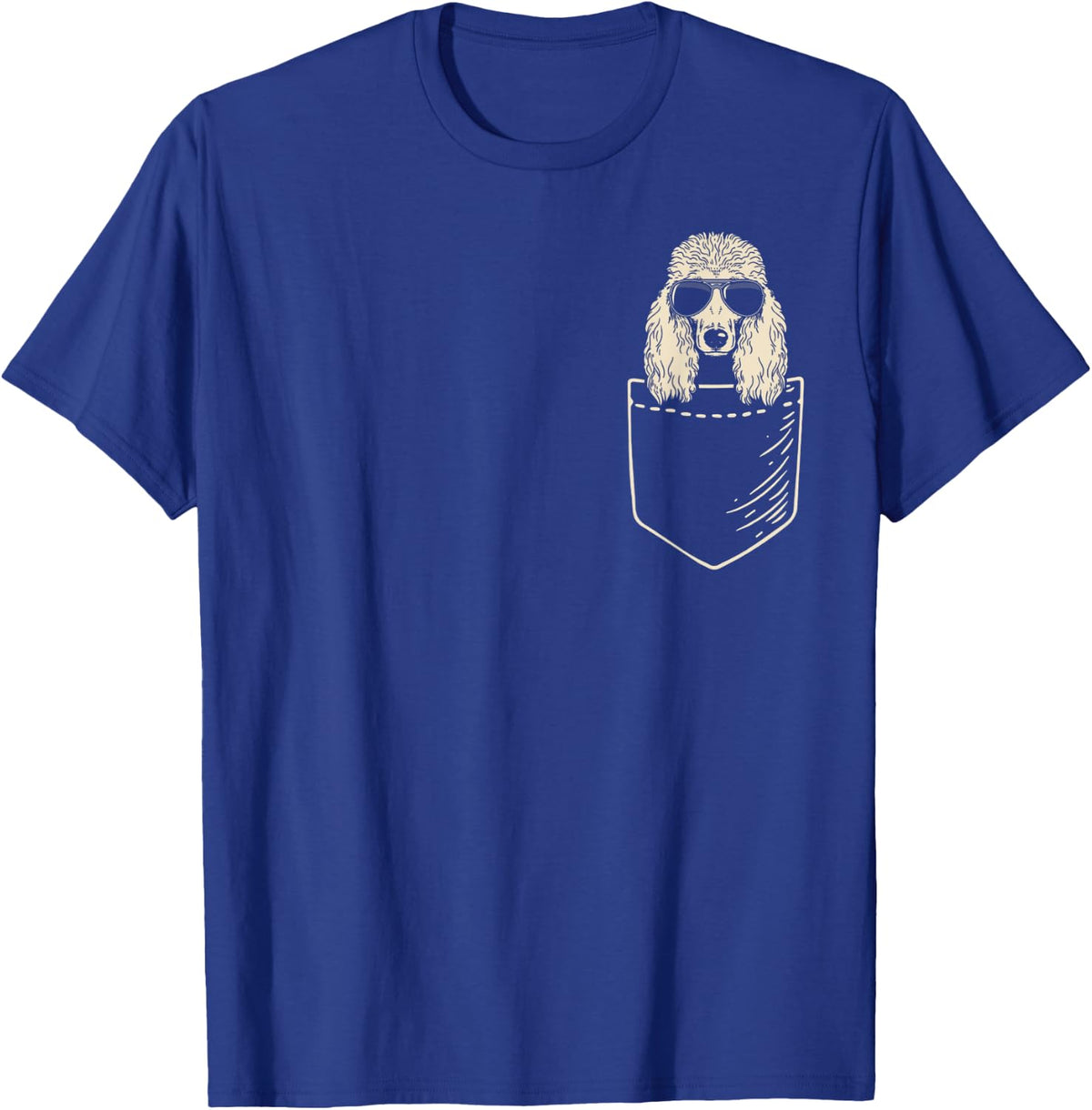 Standard Poodle Cool Love In Pocket Funny For Father's Day T-Shirt - T-Shirt | Royal