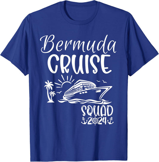 Bermuda Cruise Squad 2024 Bermuda Holiday Family Matching T-Shirt - T-Shirt | Royal