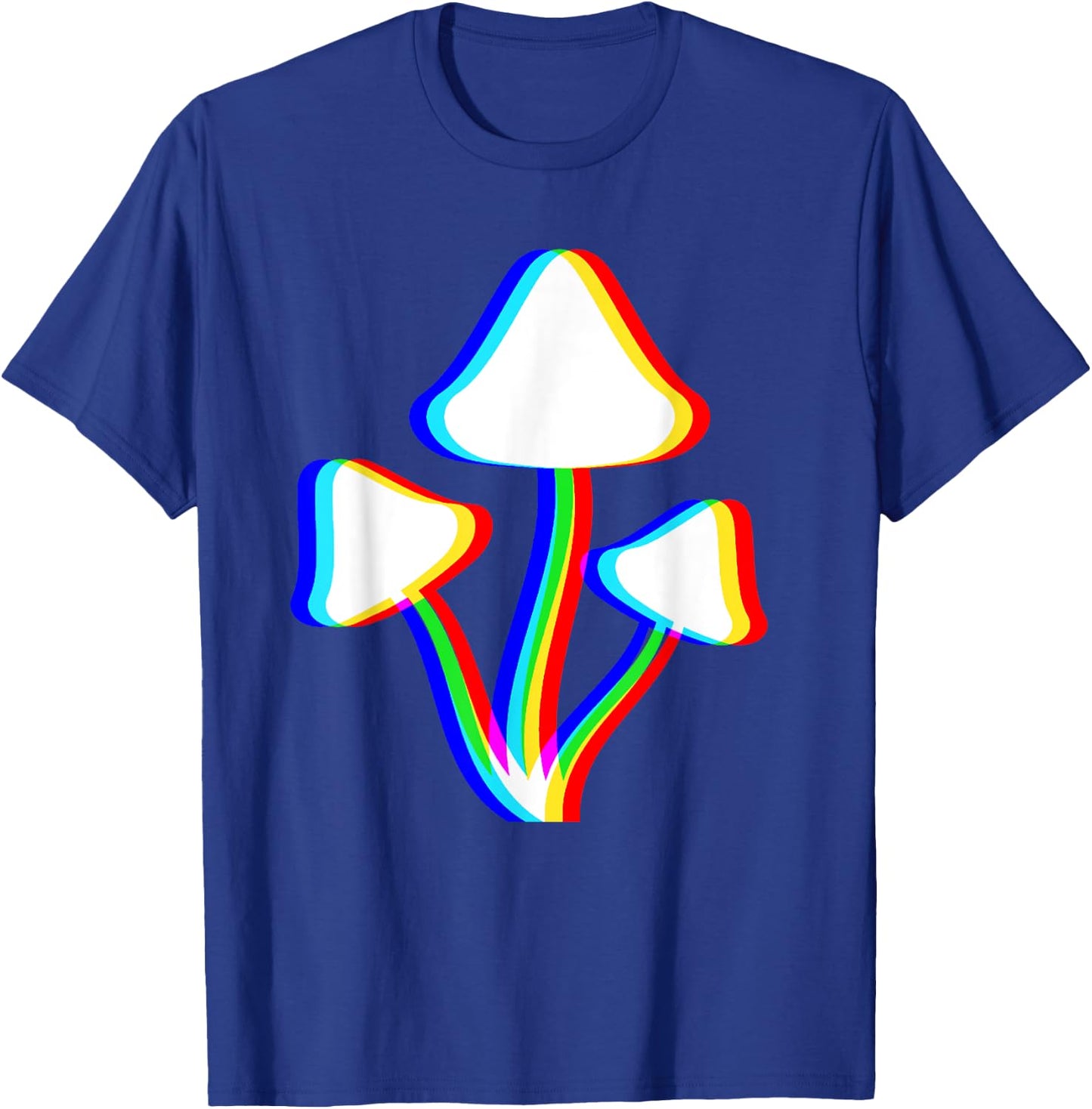 Mushroom Psychedelic EDM Trippy Vaporwave Techno Rave T-Shirt - T-Shirt | Royal