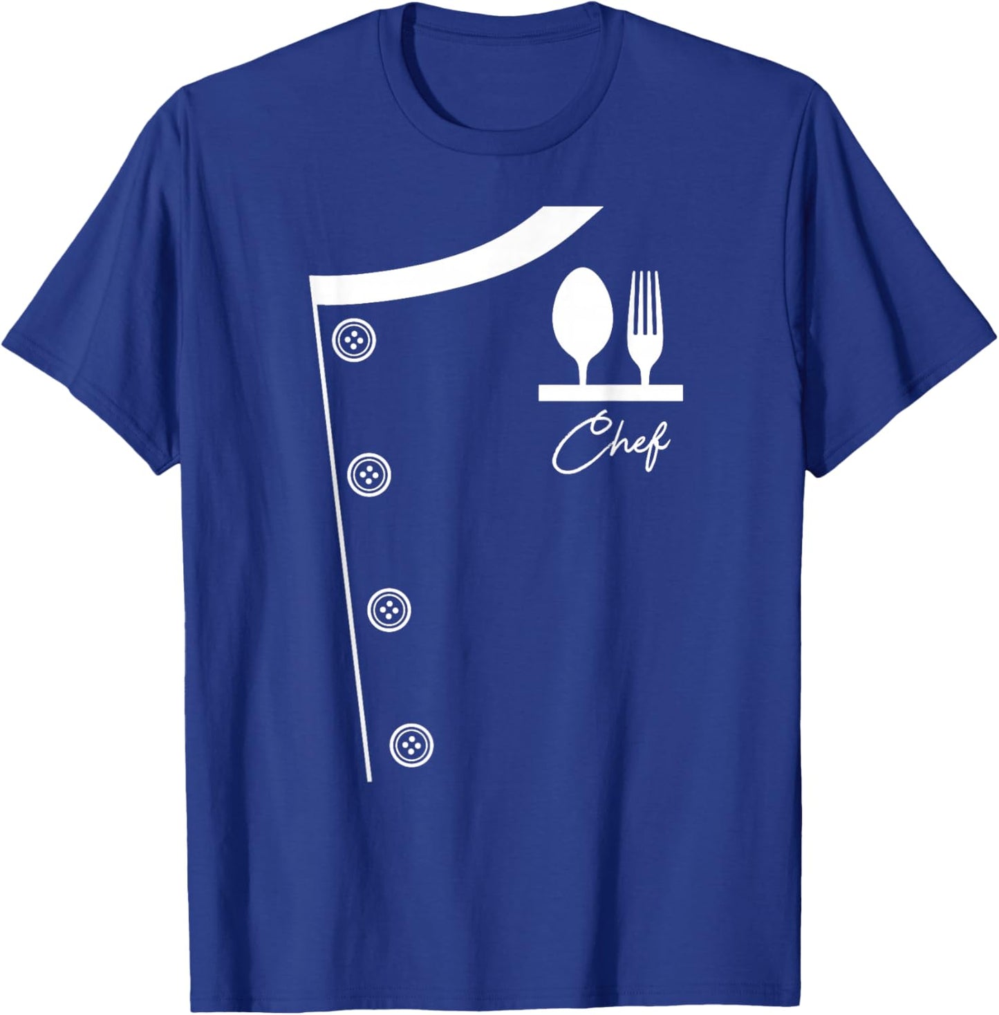 Chef Shirt Uniform Jacket Cooking Gift T-Shirt - T-Shirt | Royal