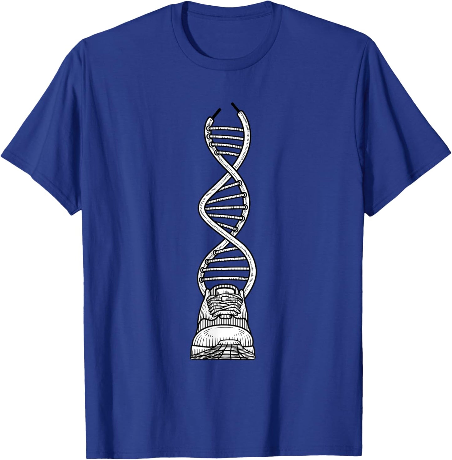 DNA Running Funny Runner Race Athlete Marathon Lovers Outfit T-Shirt - T-Shirt | Royal