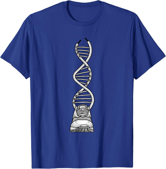 DNA Running Funny Runner Race Athlete Marathon Lovers Outfit T-Shirt - T-Shirt | Royal