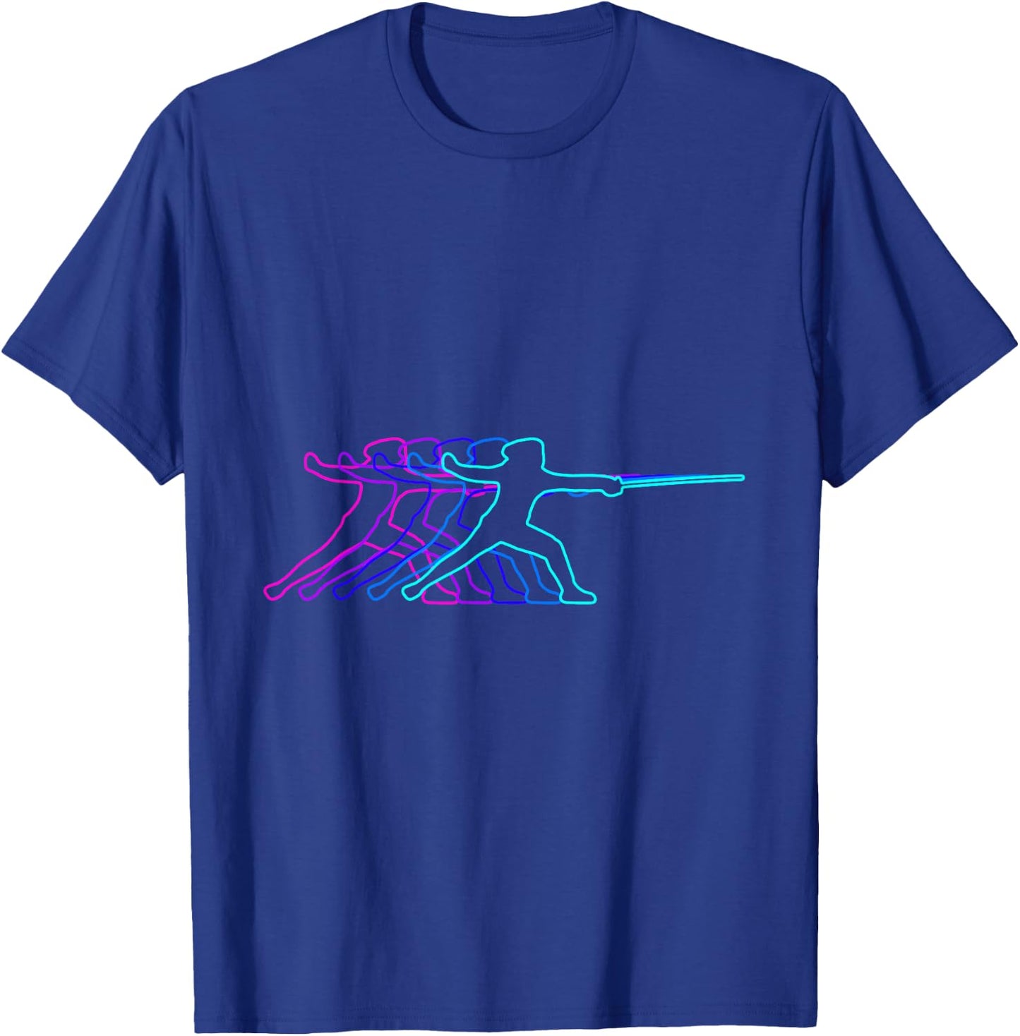 Fencing Fencer Gift Clothes For Boys Youth Men Kids Teens T-Shirt - T-Shirt | Royal