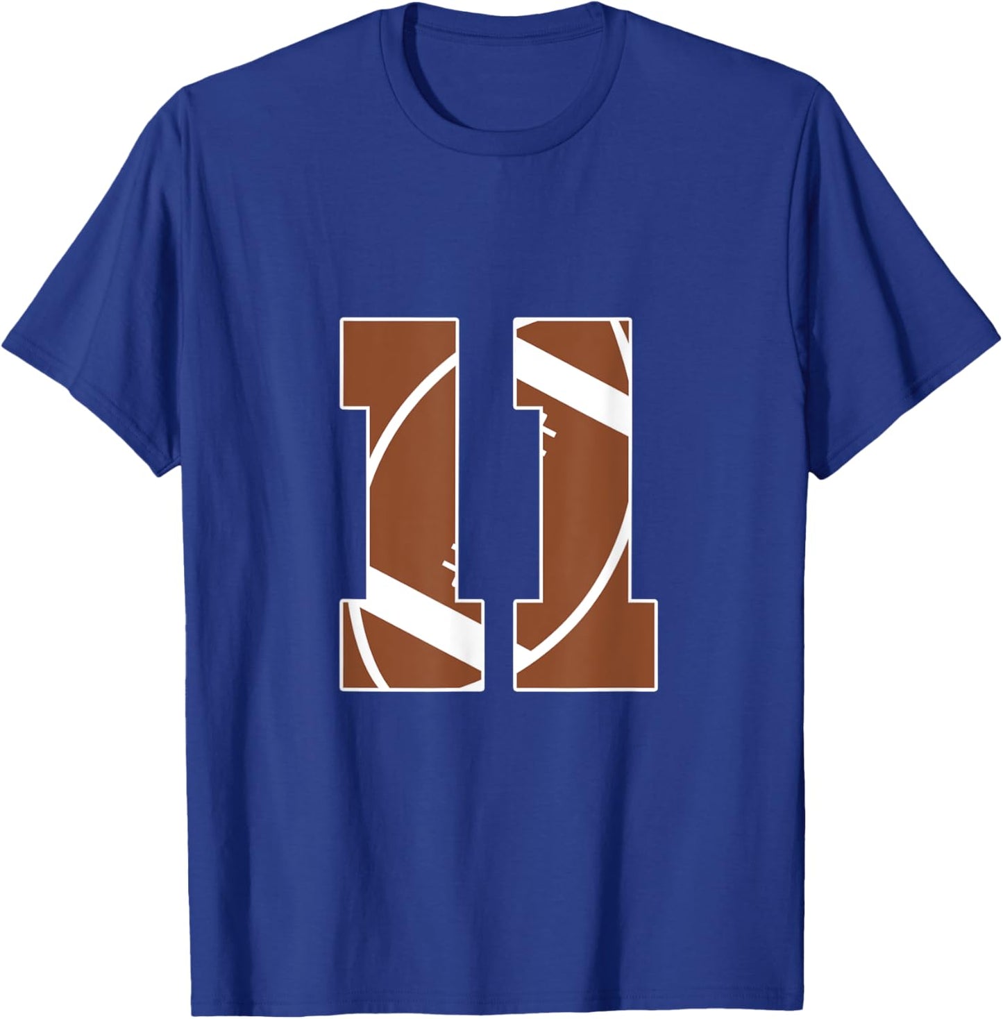 11th Birthday Kids Football Birthday Party 11 Years Old Boys T-Shirt - T-Shirt | Royal