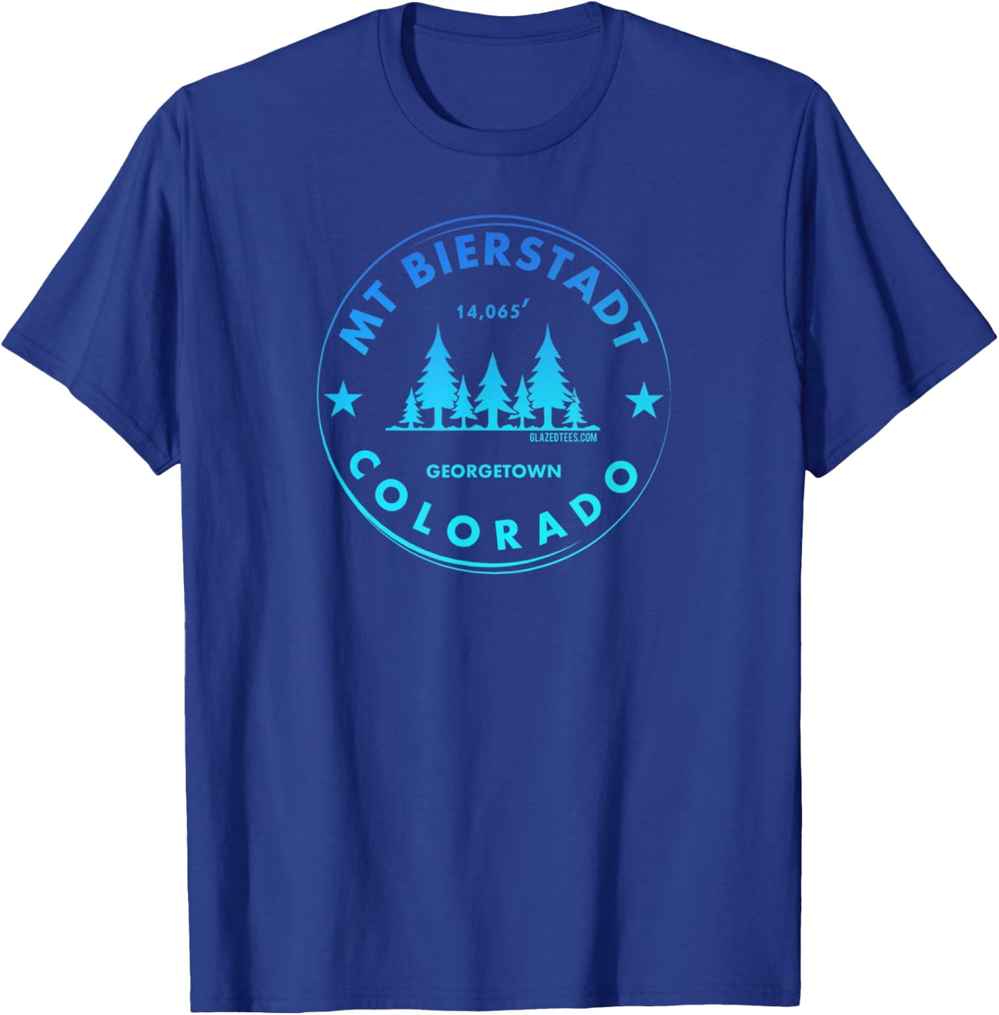 Mount Bierstadt Colorado - Bluebird Forest Fourteener T-Shirt - T-Shirt | Royal