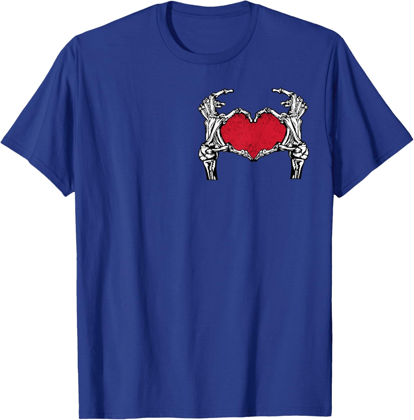 Skeleton Hands For Rock and Roll Couples His and Her T-Shirt - T-Shirt | Royal
