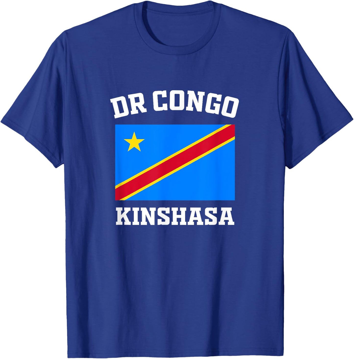 DR Congo Flag Kinshasa Vacation Africa Souvenirs Gifts T-Shirt - T-Shirt | Royal
