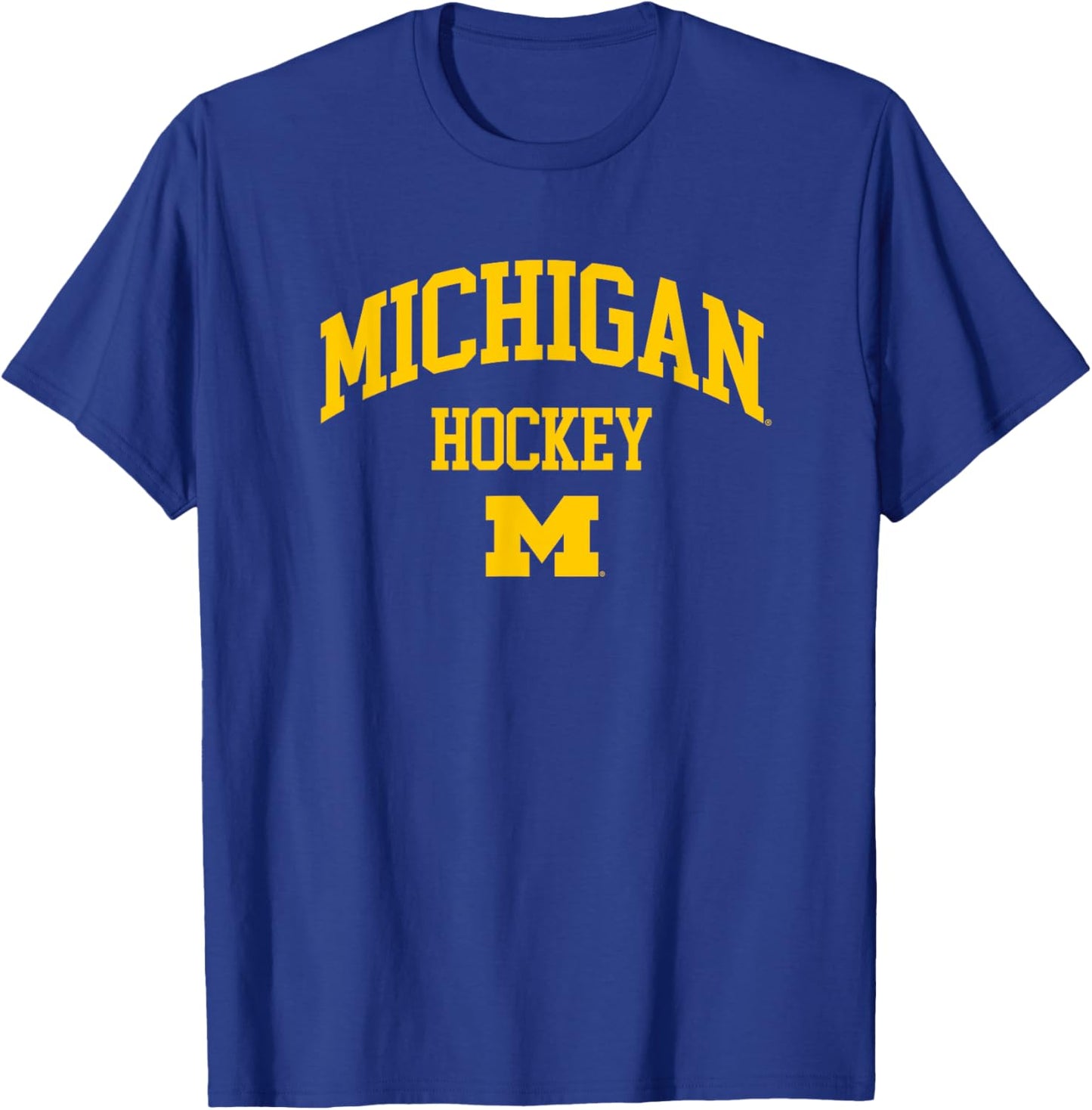 University of Michigan Wolverines U of M Hockey T-Shirt - T-Shirt | Royal