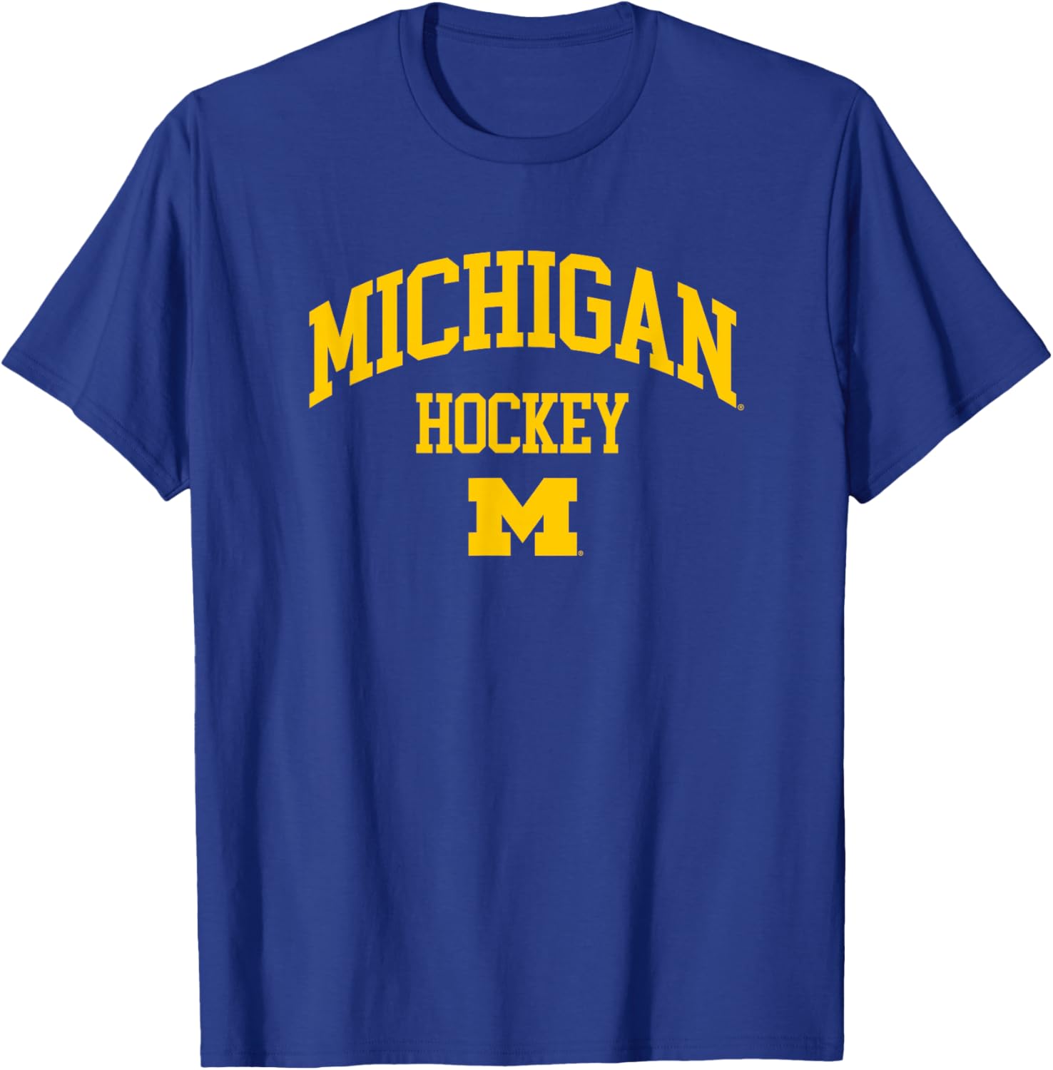 University of Michigan Wolverines U of M Hockey T-Shirt - T-Shirt | Royal