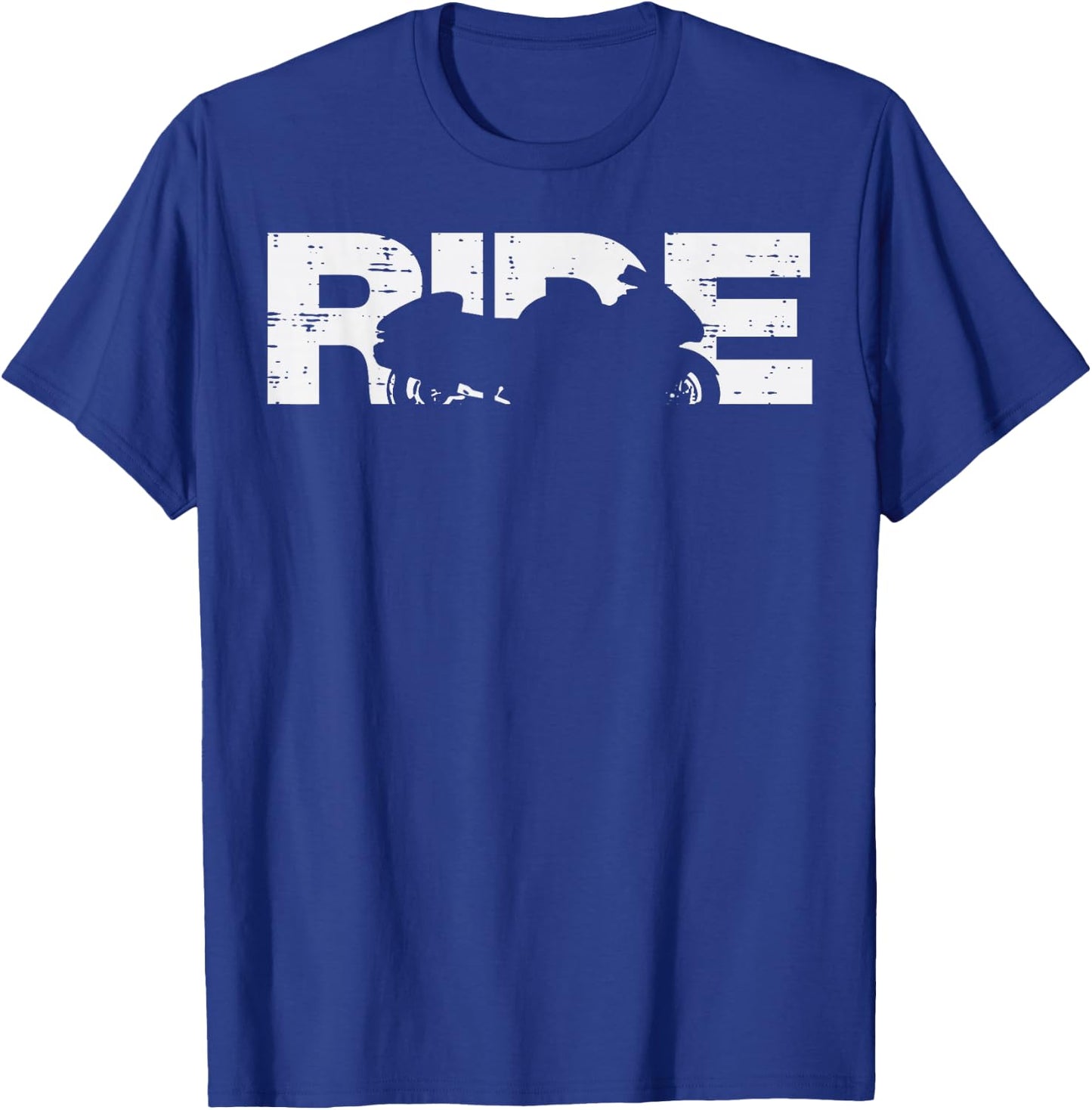 Biker Ride Motorcycle Motorbike Men Women Boys Kids Youth T-Shirt - T-Shirt | Royal