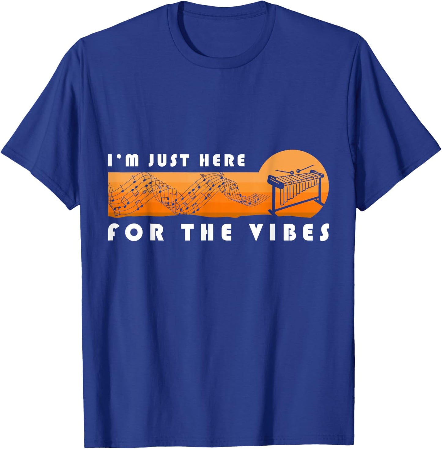 vibraphone just here for vibes For A vibraphonist vibraphone T-Shirt - T-Shirt | Royal