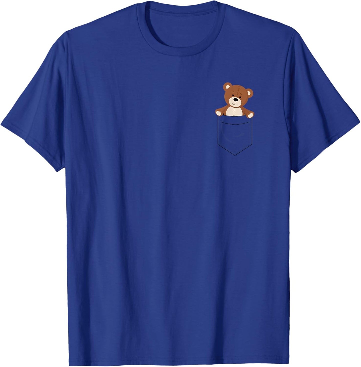 Teddy Bear Shirt | Cute Teddy in Pocket Shirt T-Shirt - T-Shirt | Royal