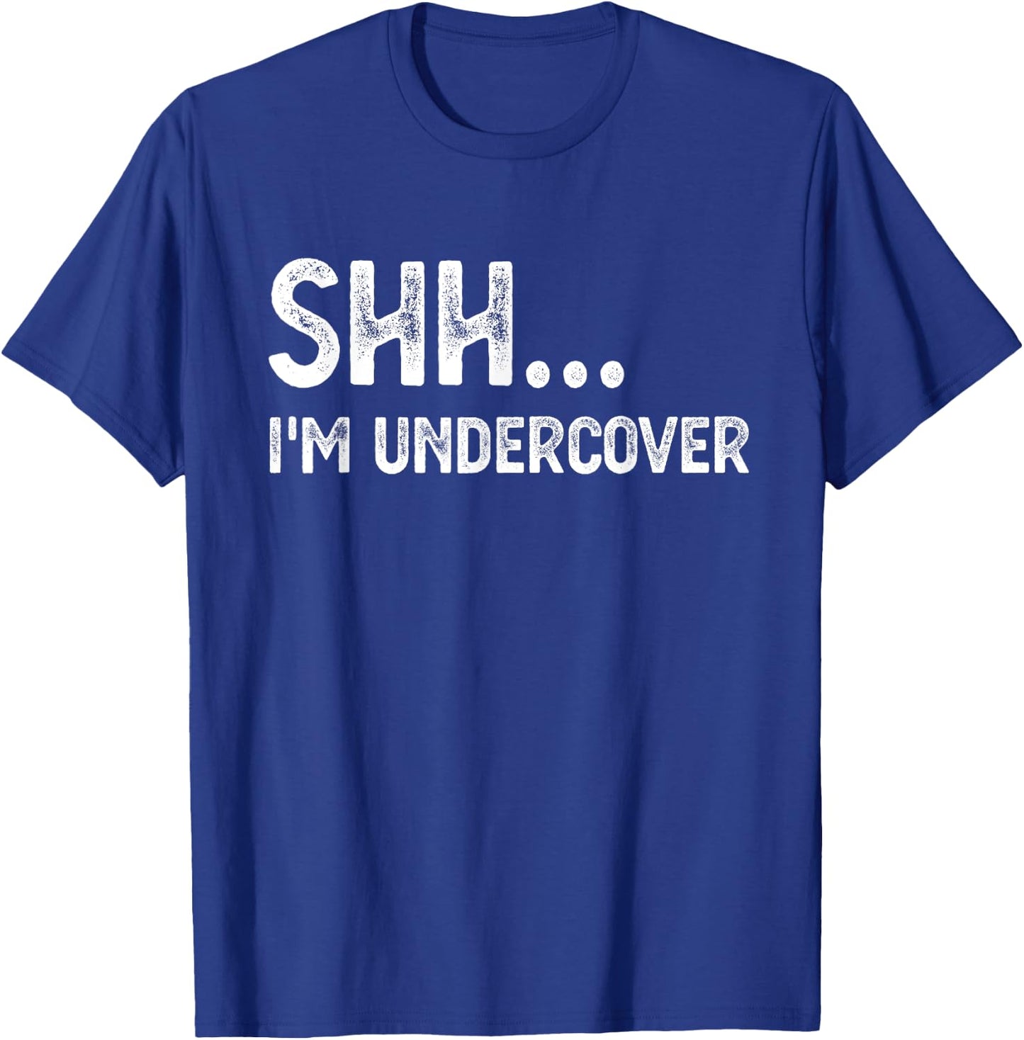 Funny Undercover Cop Easy Costume Police T-Shirt - T-Shirt | Royal