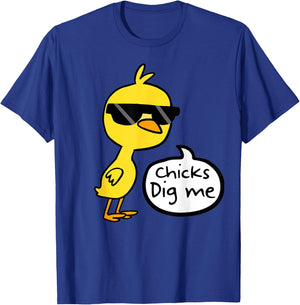 Cute Easter Chicks Dig Me Shirt T-Shirt - T-Shirt | Royal