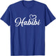 Habibi Darling Heart Arabic T-Shirt - T-Shirt | Royal